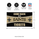 28" x 16" PVC Trapper Mat, Come Back with Tickets, New Orleans Saints