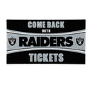 28" x 16" PVC Trapper Mat, Come Back with Tickets, Las Vegas Raiders
