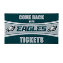 28" x 16" PVC Trapper Mat, Come Back with Tickets, Philadelphia Eagles
