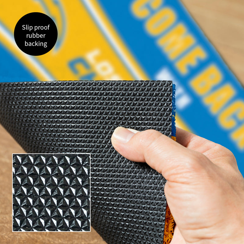 28" x 16" PVC Trapper Mat, Come Back with Tickets, Los Angeles Chargers