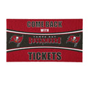 28" x 16" PVC Trapper Mat, Come Back with Tickets, Tampa Bay Buccaneers
