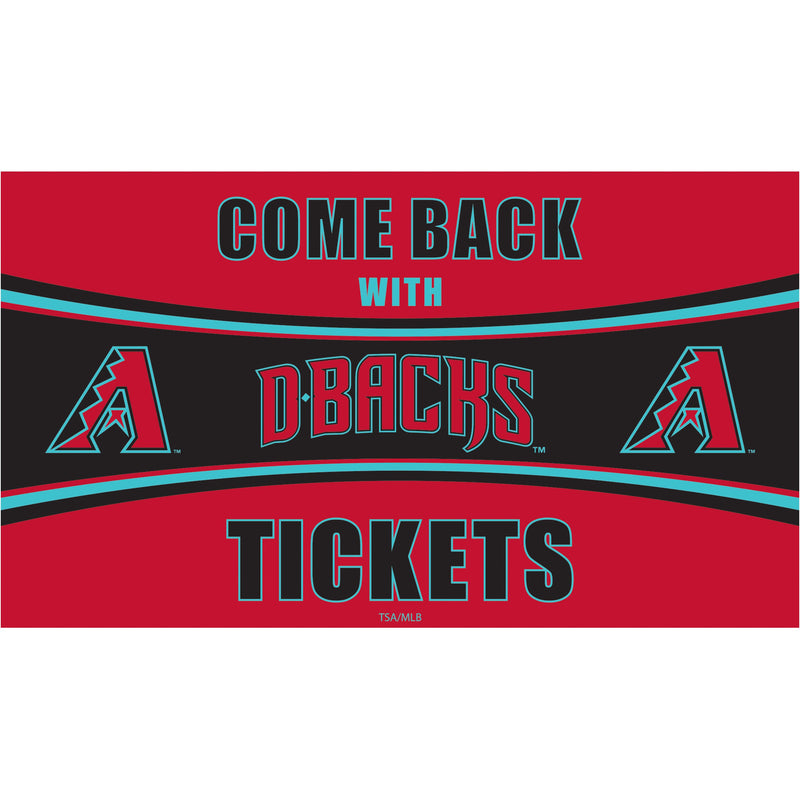 Arizona Diamondbacks Come Back with Tickets PVC Trapper Mat, 28" x 16"