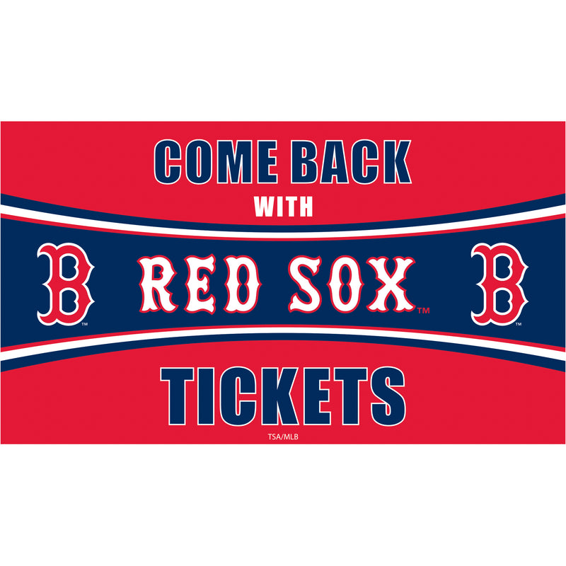 Boston Red Sox Come Back with Tickets PVC Trapper Mat, 28" x 16"