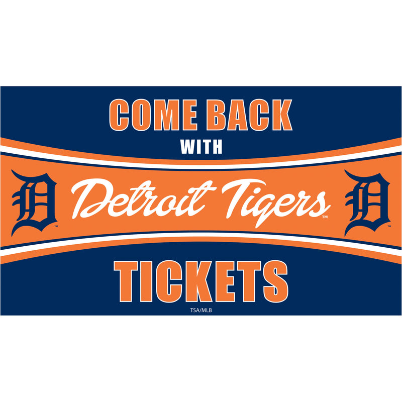 Detroit Tigers Come Back with Tickets PVC Trapper Mat, 28" x 16"