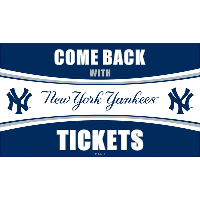 New York Yankees Come Back with Tickets PVC Trapper Mat, 28" x 16"