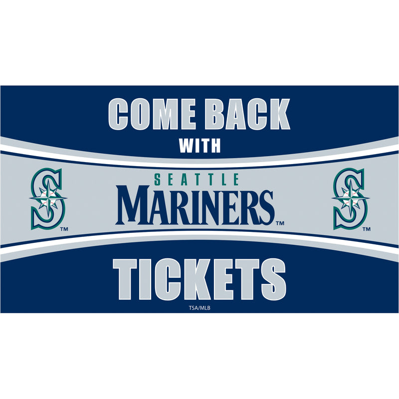 Seattle Mariners Come Back with Tickets PVC Trapper Mat, 28" x 16"