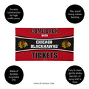 28" x 16" PVC Trapper Mat, Come Back with Tickets, Chicago Blackhawks