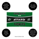 28" x 16" PVC Trapper Mat, Come Back with Tickets, Dallas Stars