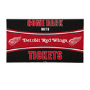 28" x 16" PVC Trapper Mat, Come Back with Tickets, Detroit Red Wings