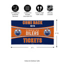 28" x 16" PVC Trapper Mat, Come Back with Tickets, Edmonton Oilers