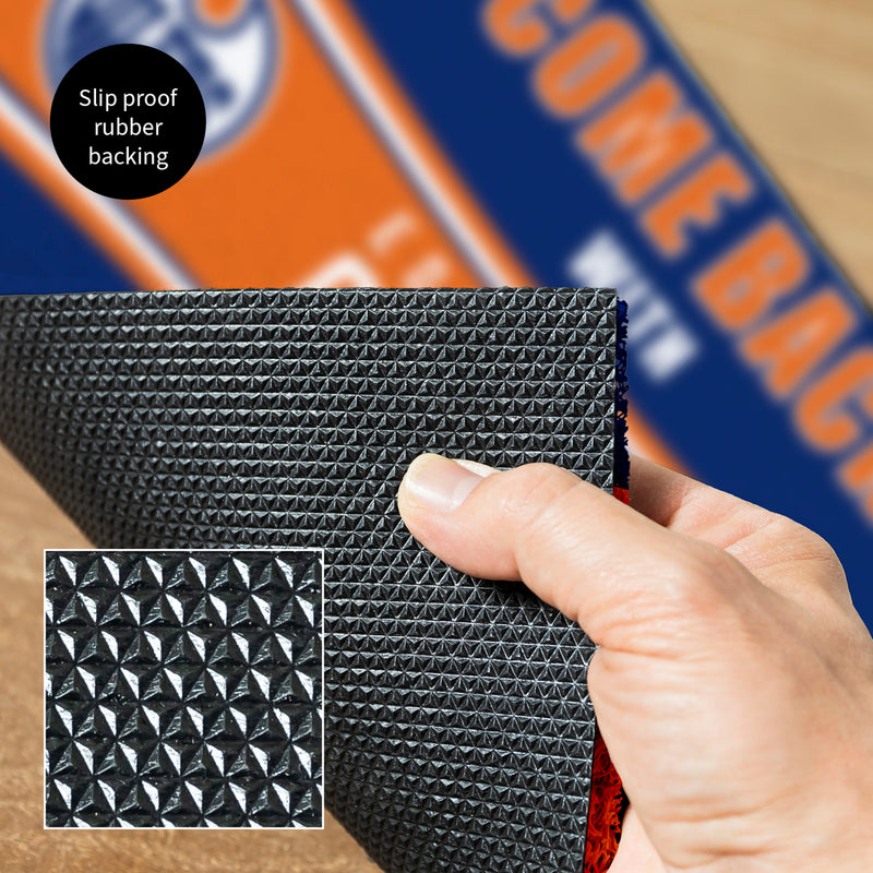 28" x 16" PVC Trapper Mat, Come Back with Tickets, Edmonton Oilers