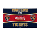28" x 16" PVC Trapper Mat, Come Back with Tickets, Florida Panthers