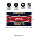 28" x 16" PVC Trapper Mat, Come Back with Tickets, Florida Panthers