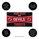 28" x 16" PVC Trapper Mat, Come Back with Tickets, New Jersey Devils