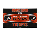 28" x 16" PVC Trapper Mat, Come Back with Tickets, Philadelphia Flyers