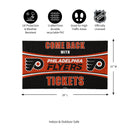 28" x 16" PVC Trapper Mat, Come Back with Tickets, Philadelphia Flyers
