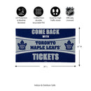 28" x 16" PVC Trapper Mat, Come Back with Tickets, Toronto Maple Leafs