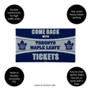 28" x 16" PVC Trapper Mat, Come Back with Tickets, Toronto Maple Leafs