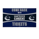28" x 16" PVC Trapper Mat, Come Back with Tickets, Vancouver Canucks