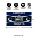 28" x 16" PVC Trapper Mat, Come Back with Tickets, Vancouver Canucks