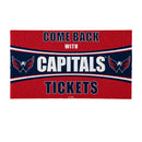 28" x 16" PVC Trapper Mat, Come Back with Tickets, Washington Capitals