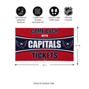 28" x 16" PVC Trapper Mat, Come Back with Tickets, Washington Capitals