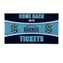 28" x 16" PVC Trapper Mat, Come Back with Tickets, Seattle Kraken