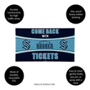 28" x 16" PVC Trapper Mat, Come Back with Tickets, Seattle Kraken