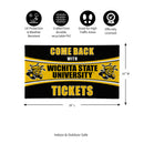 28" x 16" PVC Trapper Mat, Come Back with Tickets, Wichita State University