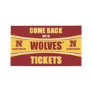 28" x 16" PVC Trapper Mat, Come Back with Tickets, Northern State University