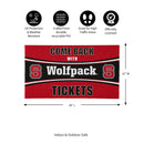 28" x 16" PVC Trapper Mat, Come Back with Tickets, North Carolina State University