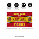 28" x 16" PVC Trapper Mat, Come Back with Tickets, University of Maryland