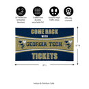 28" x 16" PVC Trapper Mat, Come Back with Tickets, Georgia Tech