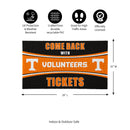 28" x 16" PVC Trapper Mat, Come Back with Tickets, University of Tennessee