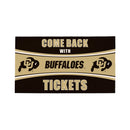 28" x 16" PVC Trapper Mat, Come Back with Tickets, University of Colorado