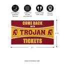 28" x 16" PVC Trapper Mat, Come Back with Tickets, University of Southern California