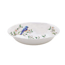 Evergreen Home Accents,13.75" Melamine Serving Bowl, Birds in Blooms,13.78x13.78x2.76 Inches