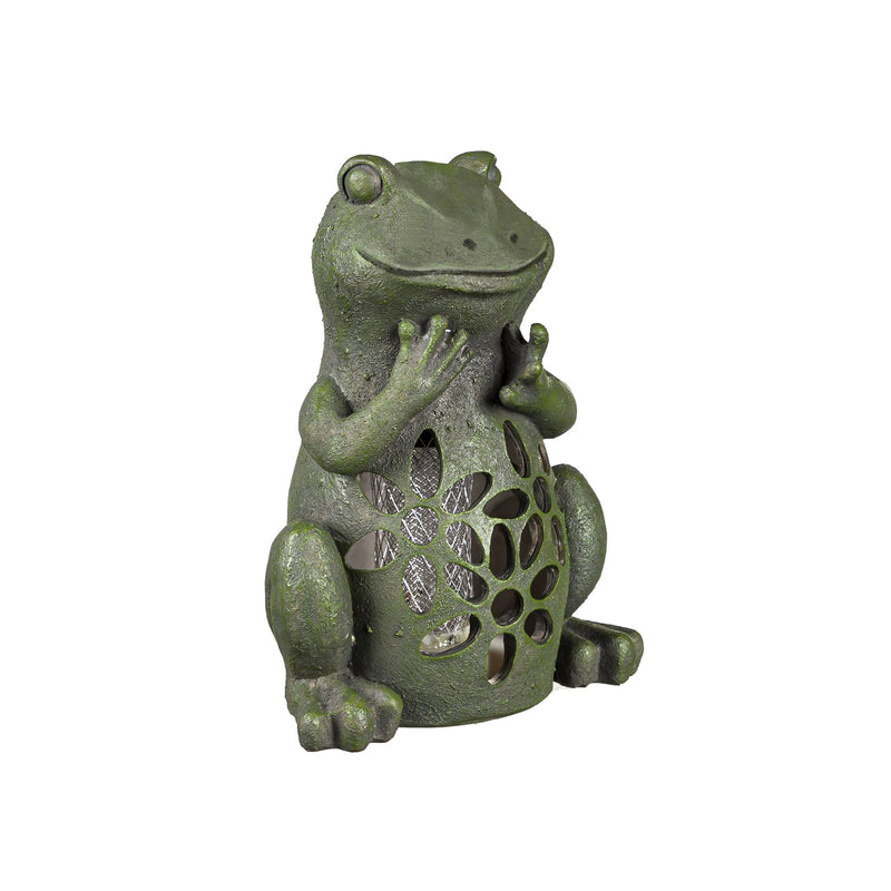 Solar Bug Zapper Garden Statuary, Frog,2sp7387