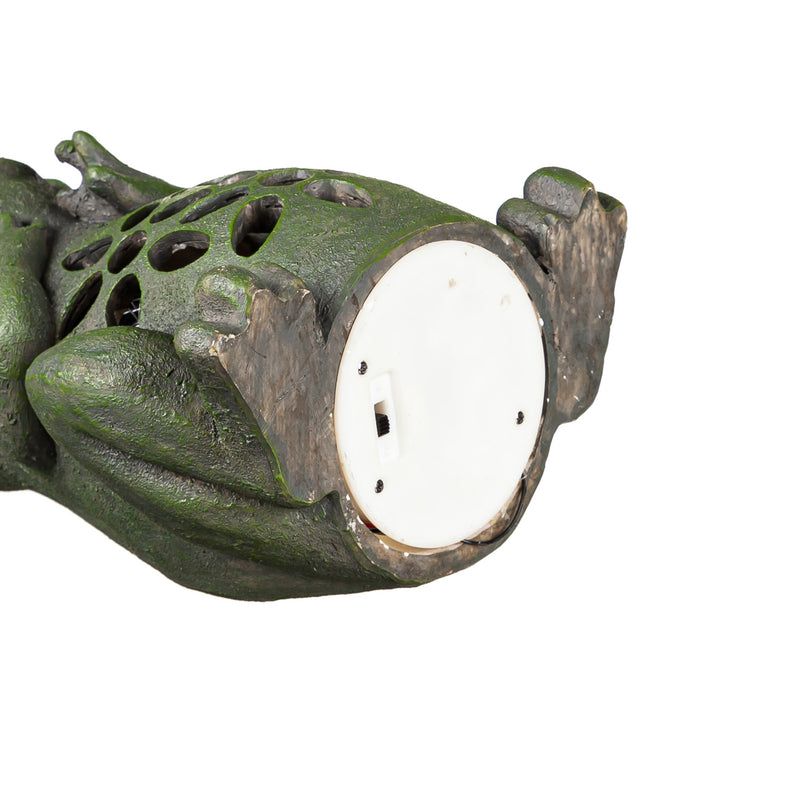 Solar Bug Zapper Garden Statuary, Frog,2sp7387