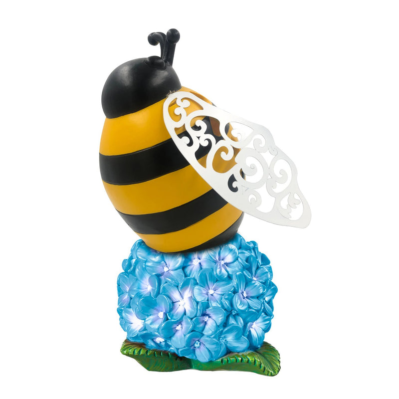 Solar Bug Zapper Garden Statuary, Bee,2sp7389