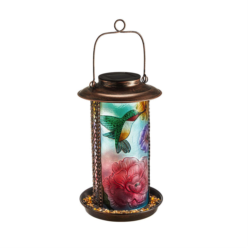Hummingbird Solar Lantern Bird Feeder