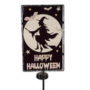 Solar Metal & Glass Halloween Garden Stake, 3 Asst. 2 of Each, 6 Pieces Total
