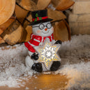 Holiday Statue w/ LED Snowflake- SNOWMAN,2sp8060
