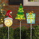 Solar Christmas Icons 3 Asst, 4 of Each, 12 Total