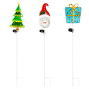 Solar Christmas Icons 3 Asst, 4 of Each, 12 Total