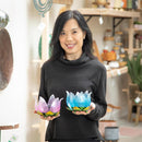 5"H Solar Glass Tulip