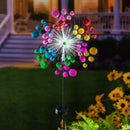 Evergreen Wind,Solar Fiber Optic Color Pop Wind Spinner,11.22x3.54x41.34 Inches