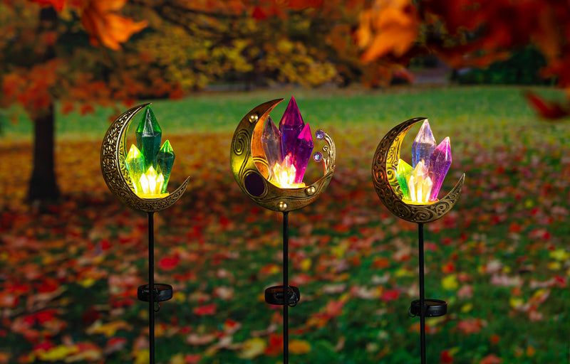 36"H Solar Garden Stake, Mystic Crystals