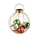 Joyful Traditions Outdoor Lamp & Lighting, Solar Lantern, Round Ornament, 12"H