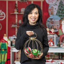 Joyful Traditions Outdoor Lamp & Lighting, Solar Lantern, Round Ornament, 12"H